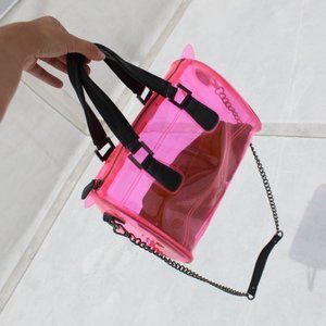 Clear Pink Nasty Gal Tote